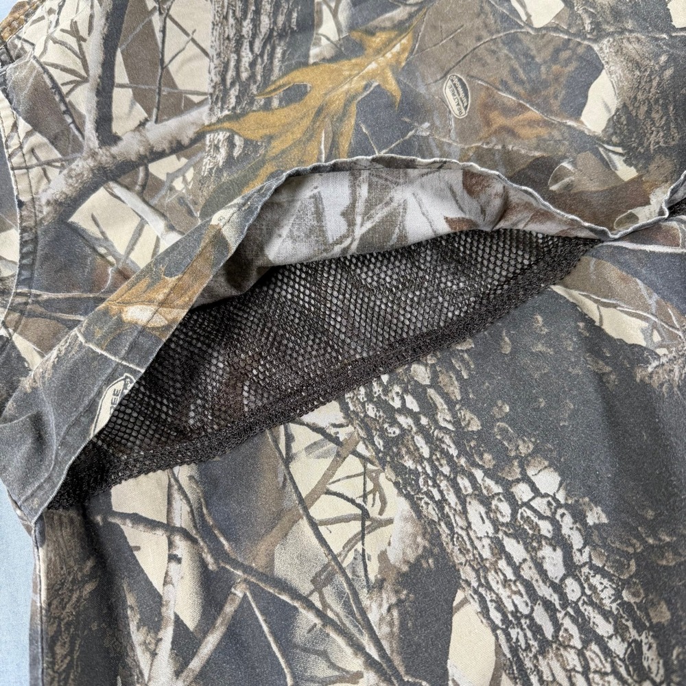 Woolrich Hunting Shirt Mens L Realtree Hardwoods Camo Vented Long Sleeve - Picture 10 of 10